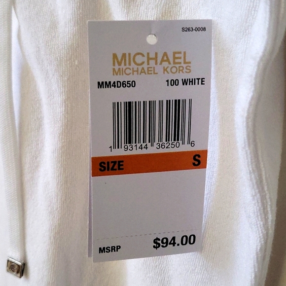 Michael Kors women's Terry Cover-up Hoodie Dress - Picture 3 of 9